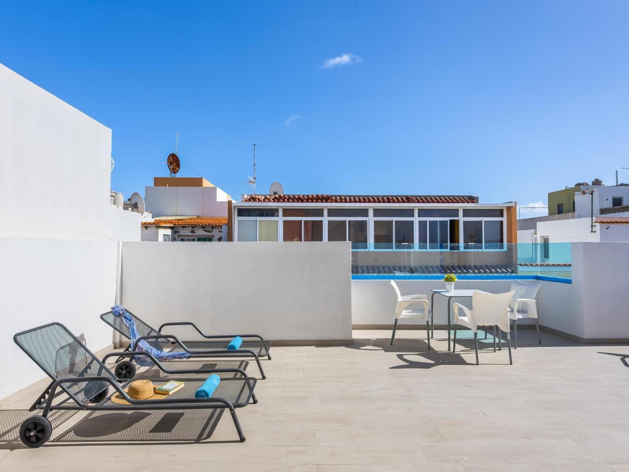 Okeanos Eco Guest House Los Abrigos Kültér fotó